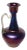 Loetz Rubin Matte Iris Handles Ewer Vase, 1898 For Sale