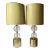 Arteriors Home Glass & Gold Lamps & Shades-a Pair For Sale