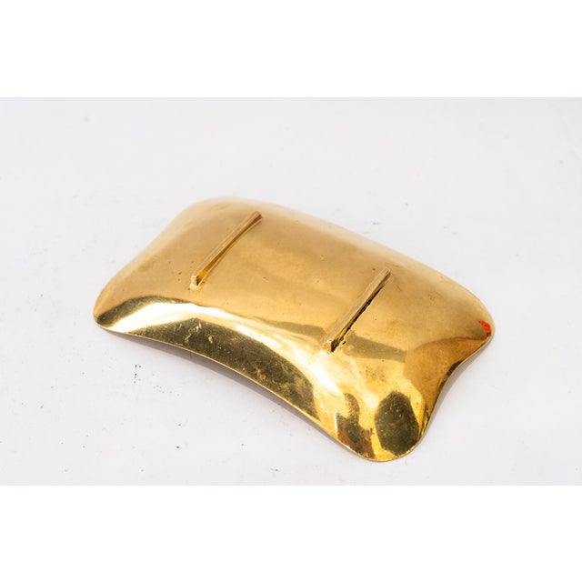 Vintage Art Deco Brass Ashtray, 1920s For Sale - Image 4 of 9