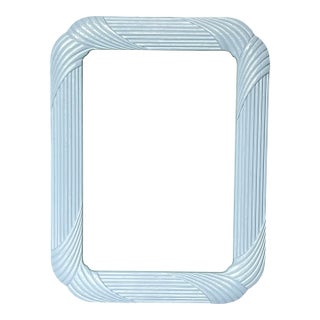 Mid 20th Century Gray High Gloss Lacquered Mirror For Sale