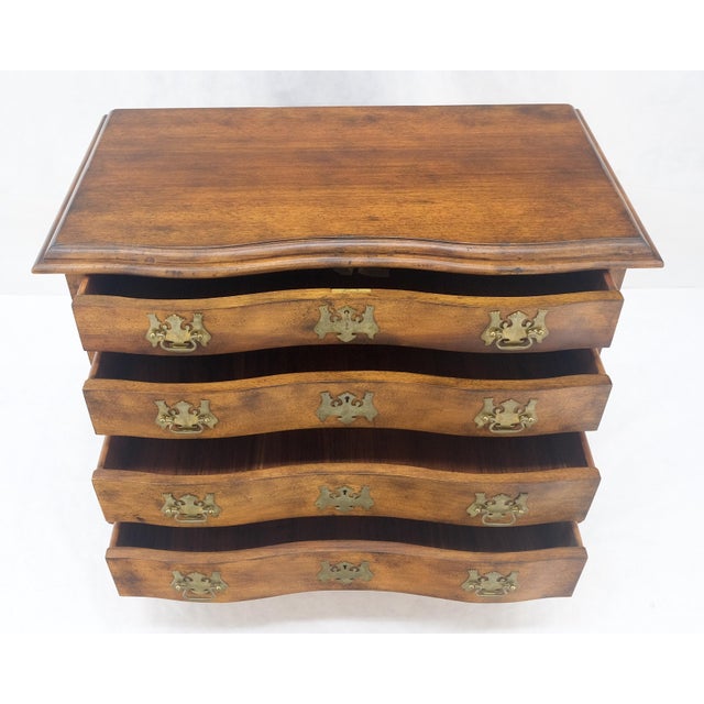 Light Mahogany Ball & Claw Feet Brass Hardware 4 Drawers Bachelor Chest Dresser For Sale - Image 15 of 16