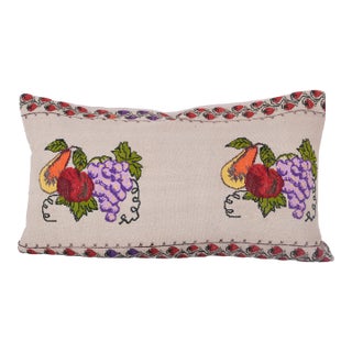Turkish Aubusson Kilim Pillow Cover 20'' X 35'' For Sale