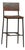 Salvaged Acacia & Iron Bar Stool For Sale