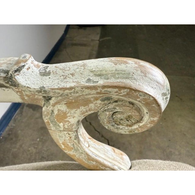 Beige Set of French Painted Dining Chairs c.1930’s For Sale - Image 8 of 12