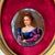 Renaissance Hand-Painted Porcelain Portrait After Titian's "La Bella" – Gilt Oval Frame For Sale - Image 3 of 9