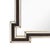 1960s Mid-Century Etruscan Key Form Segmented Umber Lacquered & Giltwood Lined Mirror For Sale - Image 5 of 9