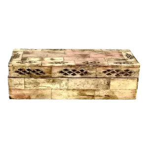 20th Century Tessellated Bone Trinket Box