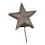 Vintage Punched Tin Figural Lighted Star Sign For Sale