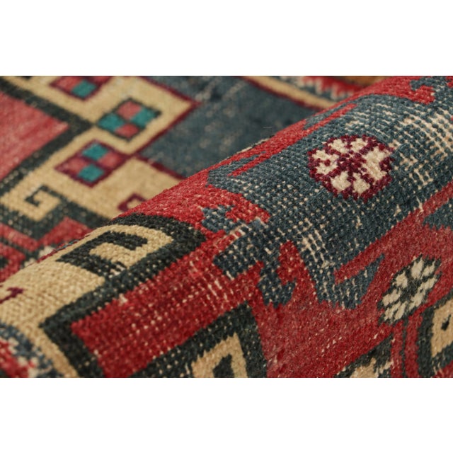 Vintage Oushak Rug With Polychromatic Geometric Medallions, From Rug & Kilim For Sale In New York - Image 6 of 7