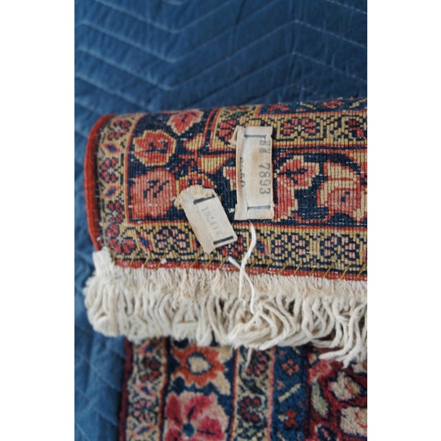 Vintage Oriental Geometric Floral Medallion Red Area Rug Mat Traditional 3 X 5' For Sale - Image 13 of 13