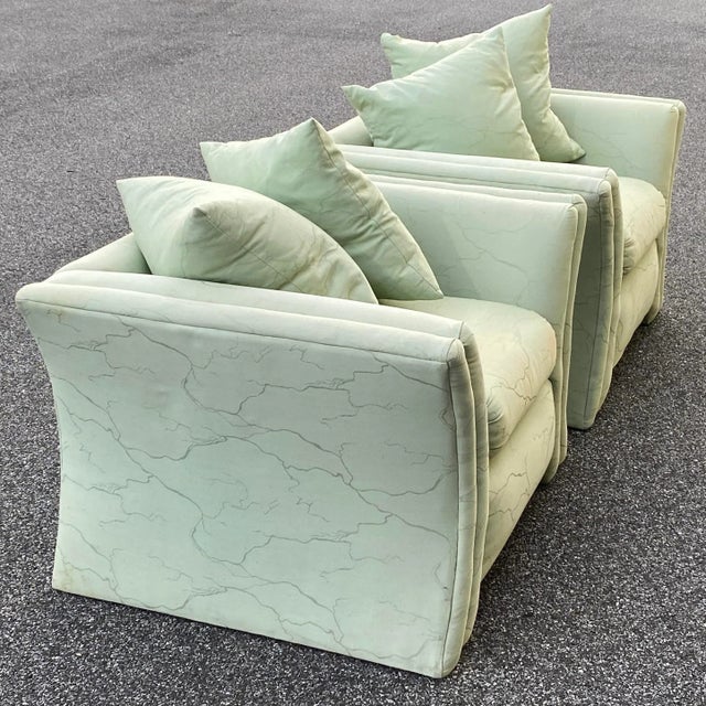 1980's Modern Royal Lounge Co. Lounge Chairs - a Pair For Sale - Image 4 of 13