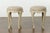 Pair of French Midcentury Walnut Stools with Cabriole Legs and New Upholstery For Sale - Image 10 of 12