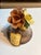 Late 20th Century Vintage Capodimonte Italian Porcelain Lidded Urn Vase With Hand-Applied Roses - Made in Italy For Sale - Image 5 of 9