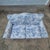 French Country Antique Blue & White Toile De Jouy Camel Back Loveseat Rolled Arms Pleated Skirt For Sale - Image 3 of 16