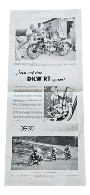 Original Poster DKW Motorrad, 1951