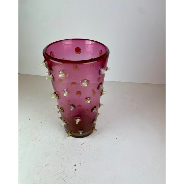 Thorn Spikes Murano Glass Vase by Pino Signoretto, Italy, 1990s For Sale - Image 9 of 18