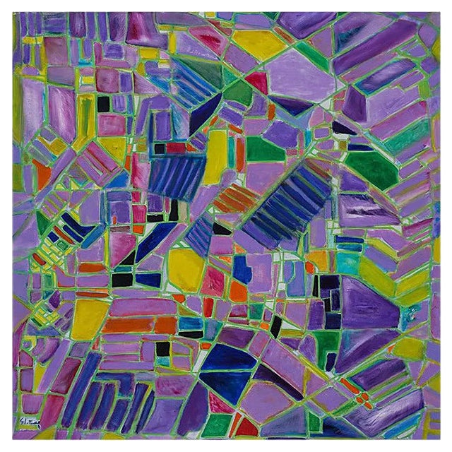 Reticulum - Oil on Canvas by Giorgio Lo Fermo - 1995 1995 For Sale