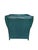 Vintage Thomas-Bain Leather Club Chair & Ottoman Set in Peacock Teal Green | Tufted Traditional Lounge Seating For Sale - Image 11 of 18