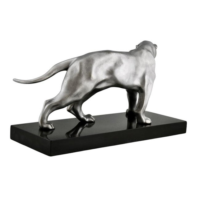 Art Deco Panther Sculpture by Limousin France, 1930 For Sale - Image 6 of 11