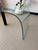 1990s Postmodern Glass and Iron Waterfall Accent Table For Sale - Image 4 of 9