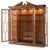 Brown Walnut Display Bookcase For Sale - Image 8 of 12