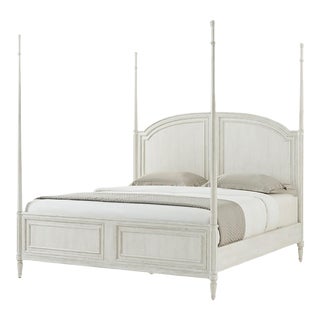 Rustic Painted California King Bed For Sale