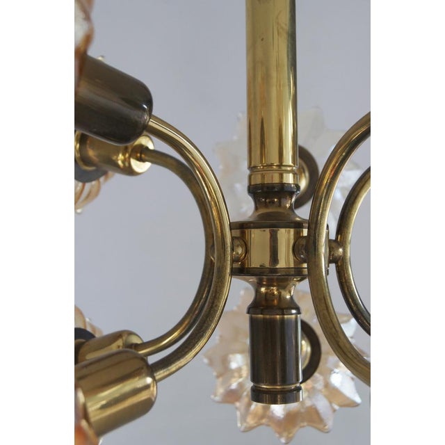 Metal Brass & Glass Ceiling Lamp from Sische Leuchten For Sale - Image 7 of 14