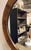 2020s Jonathan Charles Modern Mahogany Finished Round Hamilton Wall Mirror For Sale - Image 5 of 5