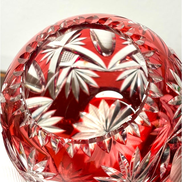 1920s Overlay Vase from Saint Louis, 1920s For Sale - Image 5 of 11