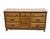 Mediterranean Sumter Cabinet Co. Solid Oak Mediterranean Style 63" Triple Dresser For Sale - Image 3 of 15