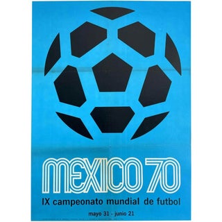 Mexico World Cup Poster, 1970 For Sale