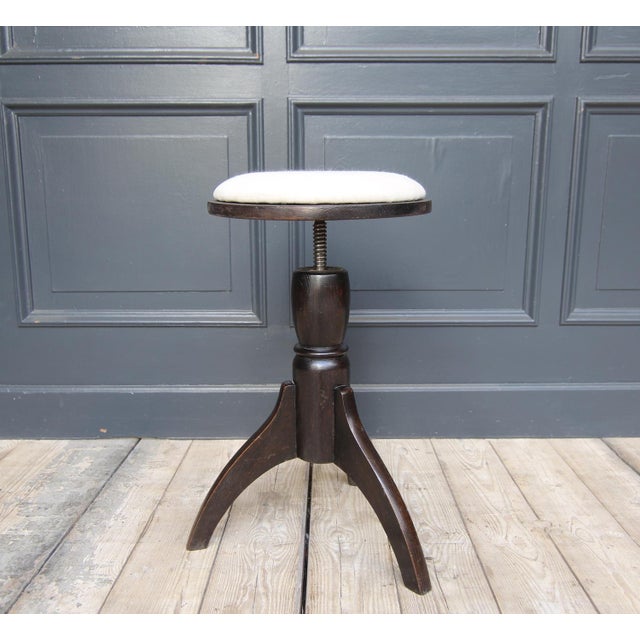 1920s Vintage Piano Stool, 1920s For Sale - Image 5 of 12