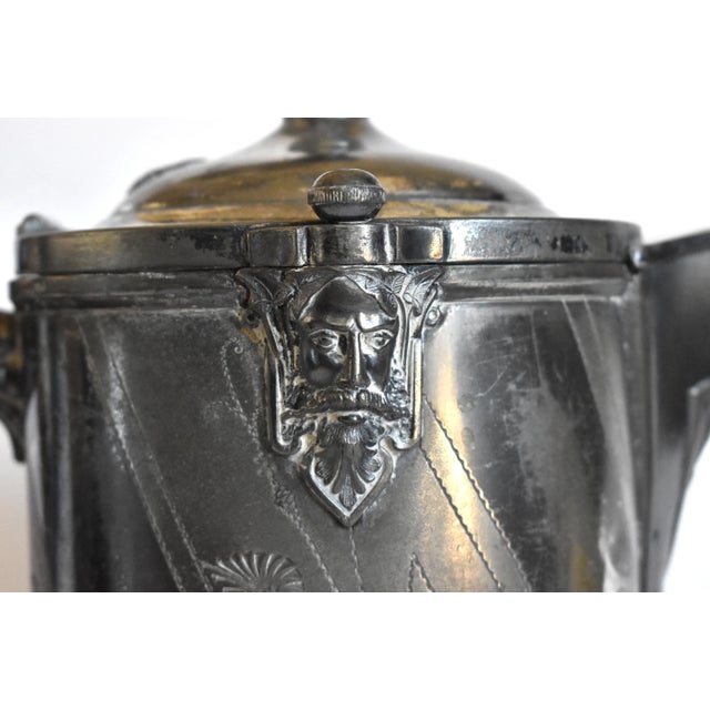 Victorian Antique C.1870s Reed & Barton Silver Plate Water Pitcher For Sale - Image 3 of 13