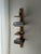 Mid Century Solid Oak Asymmetrical Wall Rack For Sale - Image 8 of 10