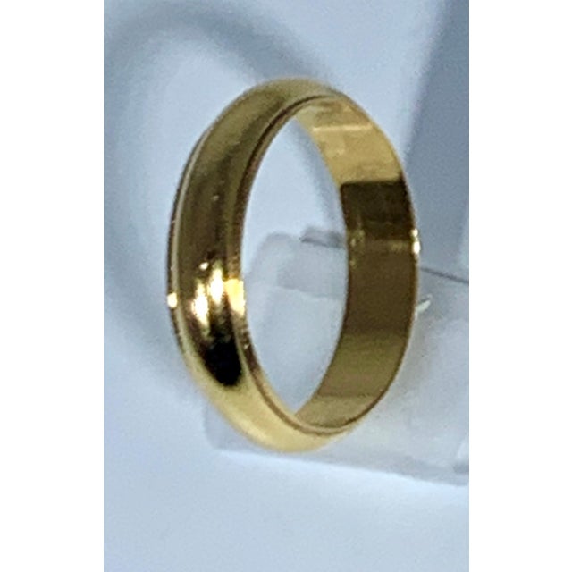 14 Karat Gold Wedding Band, Domed with Step-Down Edge 6 Grams For Sale - Image 12 of 18