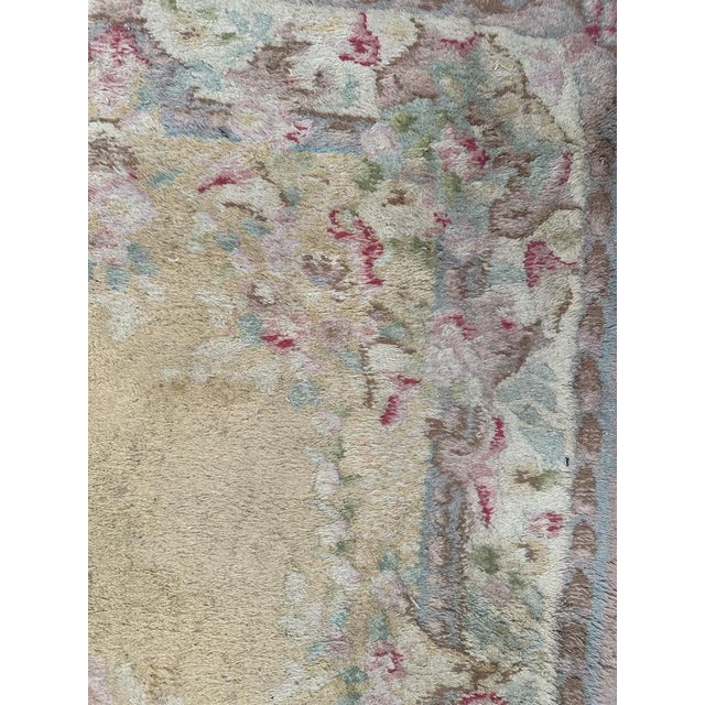 Mid-Century Indian Savonnerie Design Rug, 1950s For Sale - Image 9 of 18