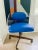 Metal Vladimir Kagan Custom Commissioned 1970s Swivel Desk Chair With Lucite Frame and Italian Leather For Sale - Image 7 of 10