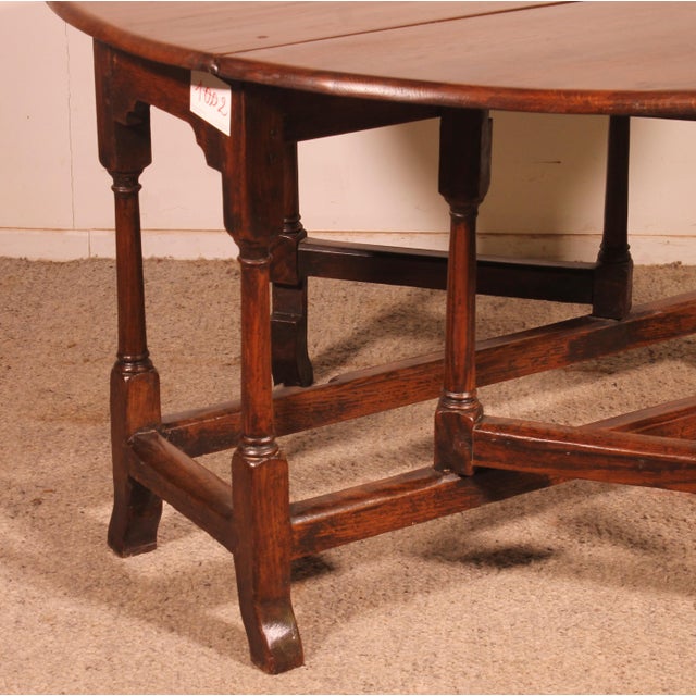 18th Century Oak Gateleg Table For Sale - Image 6 of 12