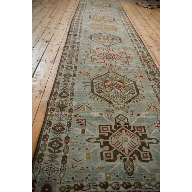 Vintage Distressed Karaja Rug Runner - 3'5" x 16'10" For Sale - Image 11 of 12