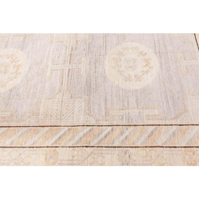 Early 21st Century Antique-Inspired Samarkand Light Gray Carpet "Aureo" by Doris Leslie Blau For Sale - Image 5 of 8
