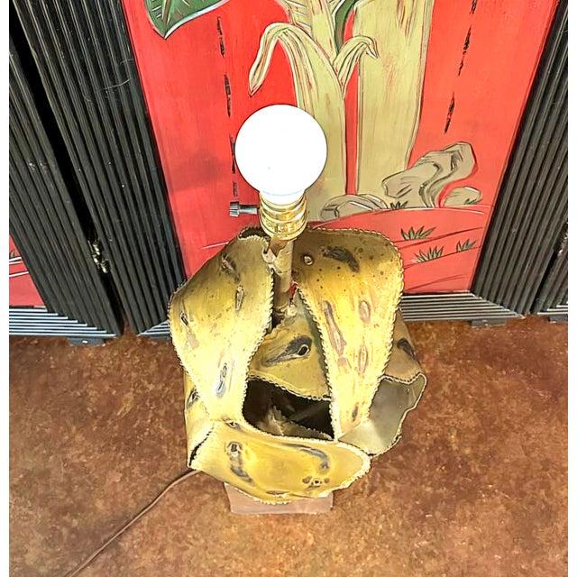 Wood 1960s Sculptural Brutalist Lamp by the Laurel Lamp Mfg. Company, Unmarked For Sale - Image 7 of 11