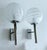 Vintage Space Age Glass Sconces from Doria, 1960s, Set of 2 For Sale - Image 12 of 13