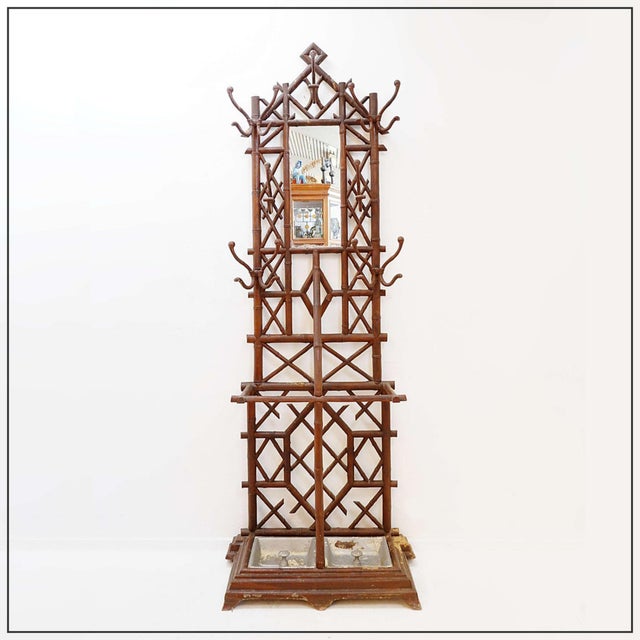 Coat Rack in Faux Bamboo, 1800s For Sale - Image 15 of 16