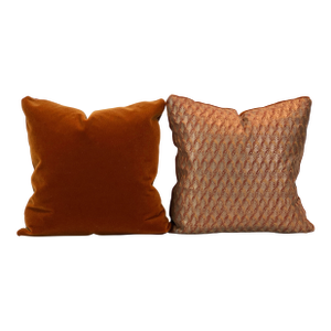 Mariano Fortuny “Piumette” 20” Feather/Down Pillows- A Pair
