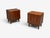 Young Manufacturing, Mid-Century Modern, Nightstands or Bedside Tables, Walnut, USA, 1960s A pair of modernist nightstands...