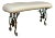 Mid-Century French Hollywood Regency Upholstered Bench For Sale