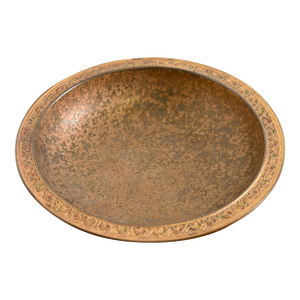 Louis Comfort Tiffany Furnaces Favrile Bronze Doré and Enamel Bowl