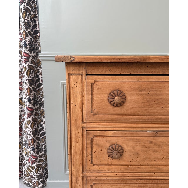 Tan Antique Country Chest of Drawers in Pine, 1890s For Sale - Image 8 of 14