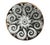 Mid-Century Modern Rosoni Pattern Piero Fornasetti Porcelain Plates, a Numbered Set of Six For Sale - Image 3 of 17