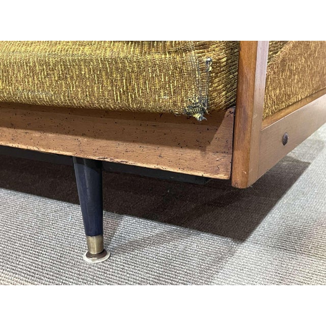 Wood English Sofa Bed in Beech, 1970s For Sale - Image 7 of 18